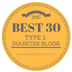 The Savvy Diabetic is #13 in the Top 30 Type 1 Diabetes Blogs to Follow in 2017!