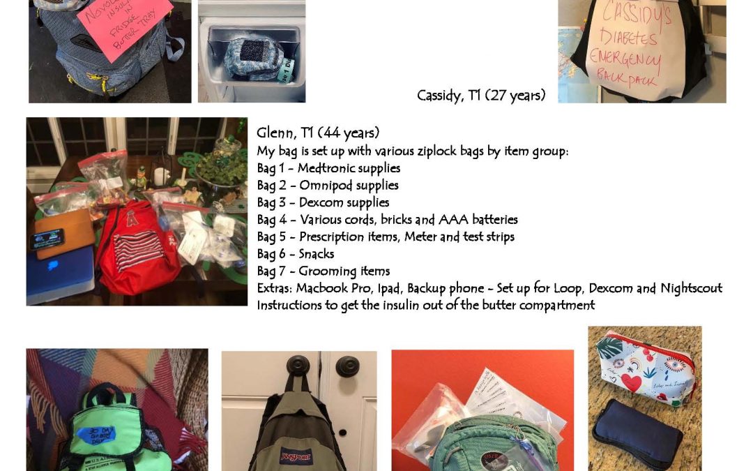 Savvy PREPARED T1, Part 2, 5/4/20: Let’s Pack a T1 Go Bag!  and watch an interview with Nicole Johnson