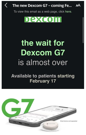 Savvy NEWS FLASH, 2/2/23:  The Wait for Dexcom G7 is ALMOST OVER!