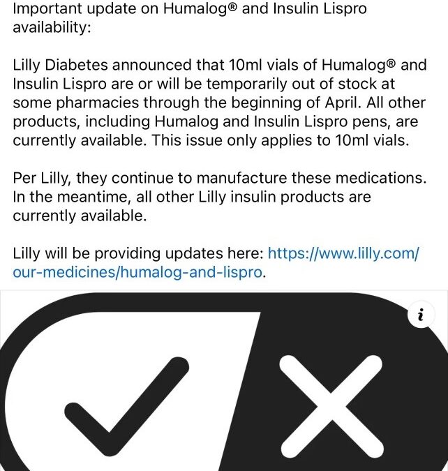 Savvy Updates, 3/25/24:  Humalog Shortage, Glucose Levels Affect Cognition, Once-Weekly Basal Insulin, Time in Tight Range, Cow’s Milk Containing Human Insulin, Time-Restricted Eating & CV Risk, Exercise “Pill”, Metformin & Anti-Hunger Molecule, Clean Your Water Bottle, “Ozempic” Babies
